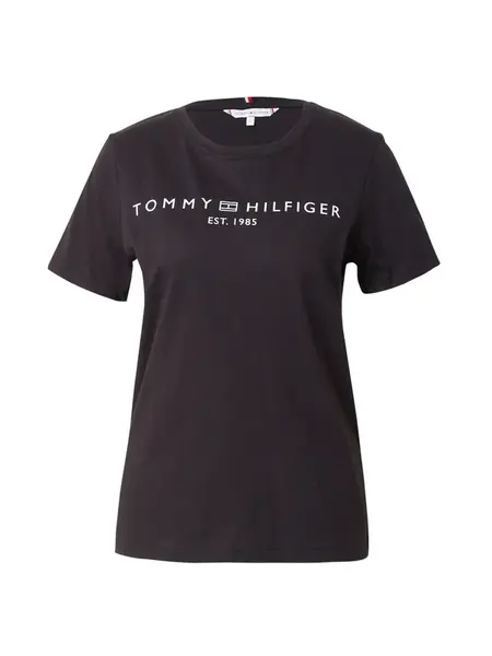 TOMMY HILFIGER Tričko  čierna / biela