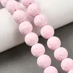 Dyed Synthetic Lava Rock Beads Strands