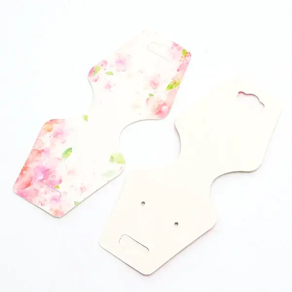 White Cardboard Necklace Display Cards