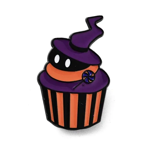 Halloween Cupcake Black Aolly Brooches