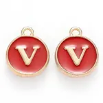 Golden Plated Alloy Enamel Charms