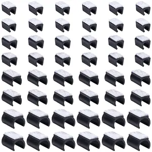 48Pcs 4 Styles PE Chair Legs Tips Caps with Felt Pads