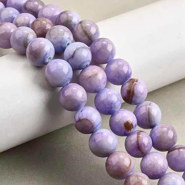 Natural Dyed Marble Beads Strands