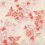 Flower Pattern Polyester Embroidery Lace Fabric