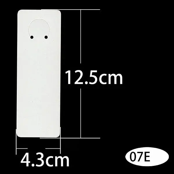 Blank Paper Pendant Keychain Display Cards