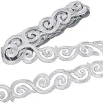 Iron on/Sew on Polyester Embroidery Auspicious Clouds Lace Ribbon