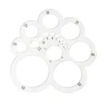 Transparent Acrylic Round Leather Cutting Tool