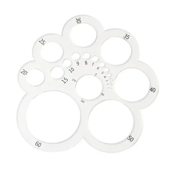 Transparent Acrylic Round Leather Cutting Tool