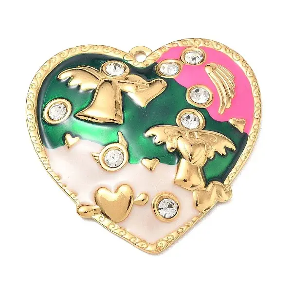 304 Stainless Steel Enamel Pendants