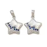 Brass Micro Pave Cubic Zirconia Pendants