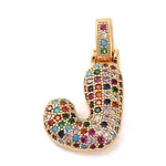 Brass Micro Pave Cubic Zirconia Pendants