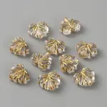 Transparent Acrylic Maple Leaf Beads