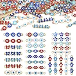 50Pcs 25 Styles Alloy Enamel Connector Charms