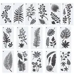 16Pcs 16 Styles PET Plastic Drawing Painting Stencils Templates