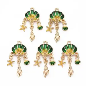 Alloy Enamel Pendants