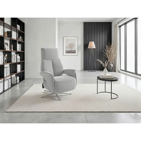 Sit & More RELAXAČNÍ KŘESLO, textil, barvy stříbra