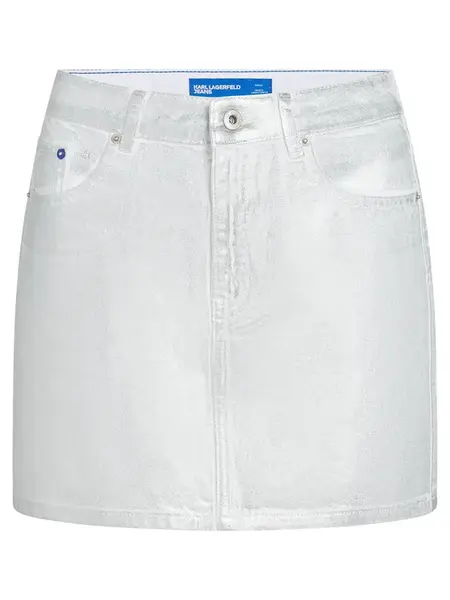 KARL LAGERFELD JEANS Sukňa  strieborná
