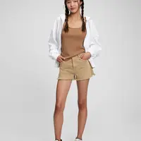 GAP Teen kraťasy high rise khaki Washwell - Holky