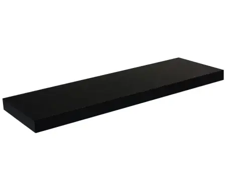 Nástenná polica Basic 90 cm, čierna%