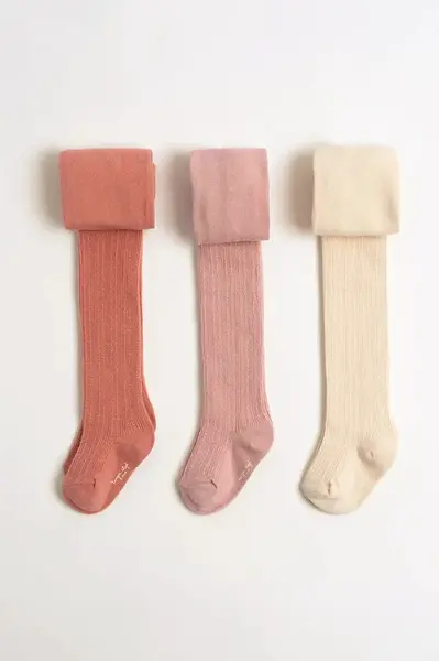 Konges Sløjd  punčocháče dětské 3 PACK POINTELLE TIGHTS