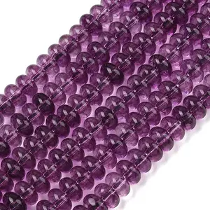 Transparent Crackle Glass Beads Strands
