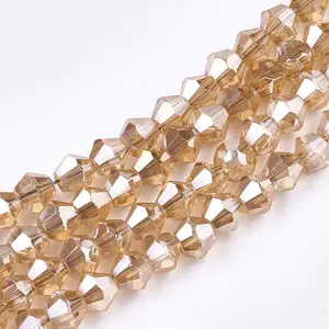 Electroplate Glass Bead Strands