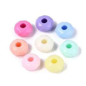 Opaque Plastic European Beads