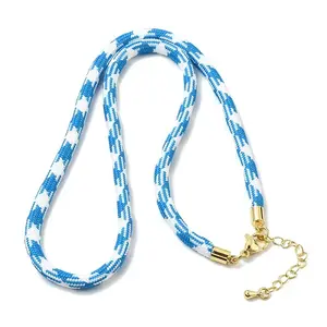 Ployester Core-Wrapped Round Cord Necklace Making