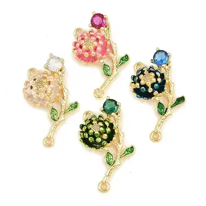 Brass Enamel Pendants