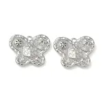 Christmas Brass Micro Pave Clear Cubic Zirconia Pendants