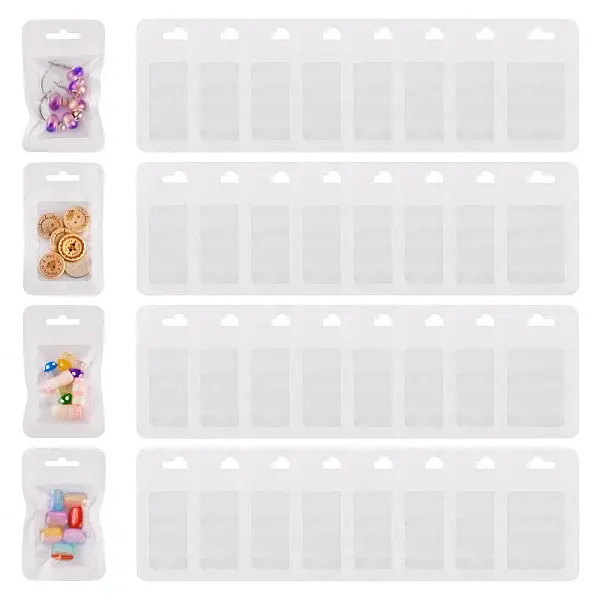 160Pcs Plastic Yin-yang Resealable Bags with Visible Window