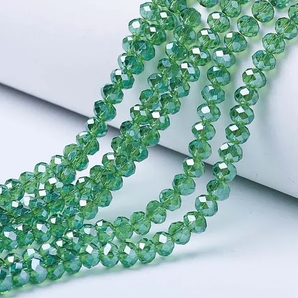 Electroplate Glass Beads Strands