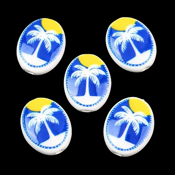 Printed Handmade Porcelain Beads