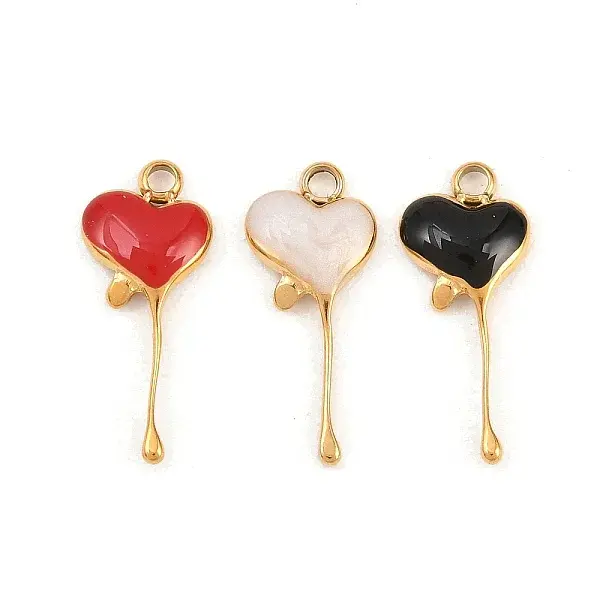 304 Stainless Steel Enamel Pendants