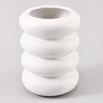 Tiered Column Ceramic Vase