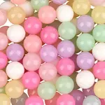 100Pcs Opaque Acrylic Beads