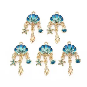 Alloy Enamel Pendants