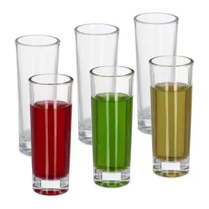Relaxdays PANÁKY Transparentní 6ks-Set sklo 6 cl