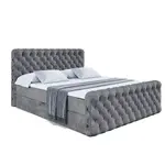 ALTDECOR AMERICKÁ POSTEL BOXI8-Z – 160 × 200 cm – H3 – tmavě šedá