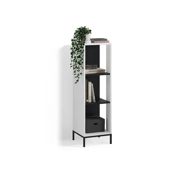 Livinity® KNIHOVNA Aterno Bílá 3 předměty
