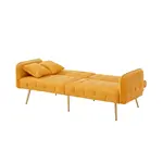 ROZKLÁDACÍ POHOVKA 178/82/70 cm Žlutá