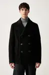 BOSS kabát pánský s vlnou H-Hyde-Peacoat-264