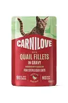 Carnilove Cat Pouch Gravy Quail Dandelion Sterilised 85g