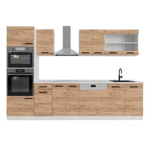 Vicco KUCHYŇSKÝ KOUT R-Line Zlatý mocný dub 300 cm PD Dub
