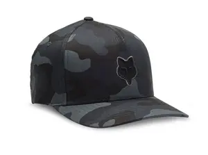 Fox kšiltovka Head Flexfit Black Camo | Černá | Velikost S/M