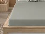 Prostěradlo z mikrovlákna MICROVELLE světle šedé 90x200 cm