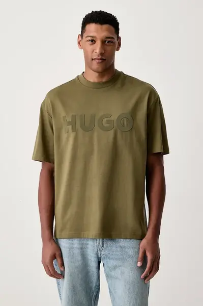 HUGO  basic tričko pánské bavlněné Dinkee
