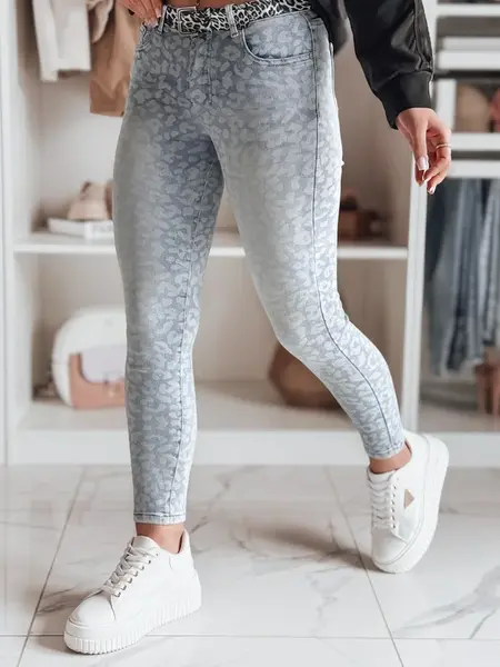 Dámské skinny džíny s páskem FELINA