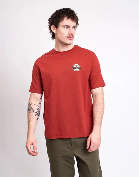 Tričko Patagonia M's Great Waves Responsibili-Tee® Rusty Red