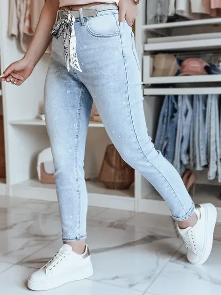 Dámské slim fit džíny s páskem SPARKYS